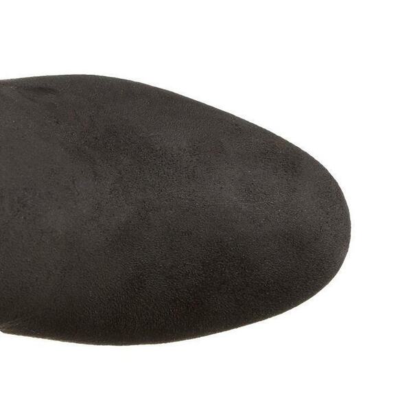 Women's Nine West Up Town Girl Over The Knee Boots Heels Black Fabric Size 9 - Picture 6 of 6